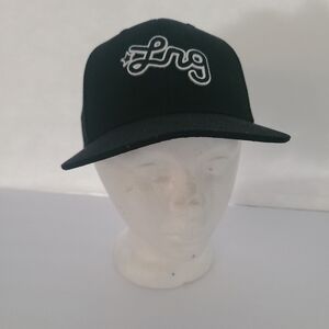 LRG Black Cap with White Logo One Size Snapback